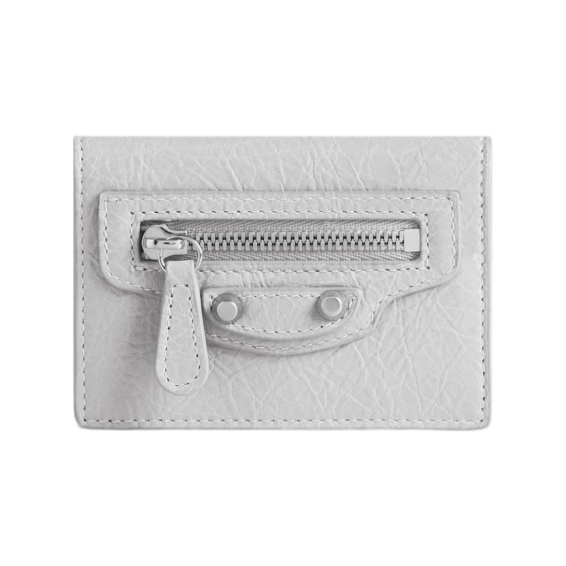 8106692ABV81210 (W) Balenciaga Le City Mini Wallet Light Grey