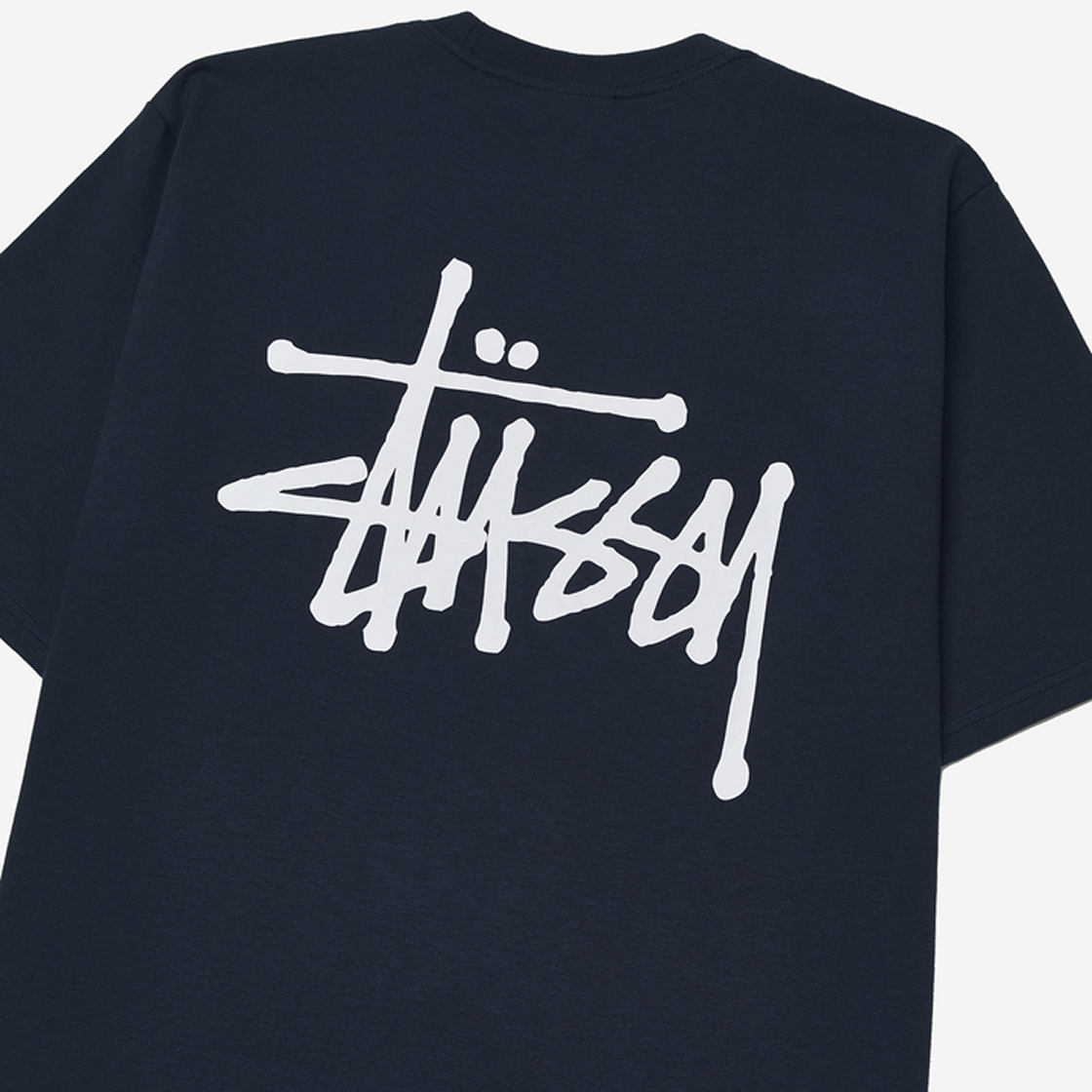 스투시 베이직 스투시 티셔츠 네이비 2022(Stussy Basic Stussy T-Shirt Navy 2022) - 3