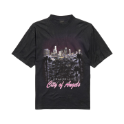 Balenciaga City of Angels T-Shirt Medium Fit Black Faded