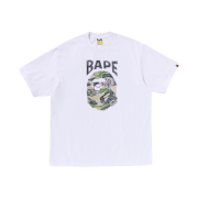 BAPE ABC Camo Hand Draw Ape Head Relaxed Fit T-Shirt White
