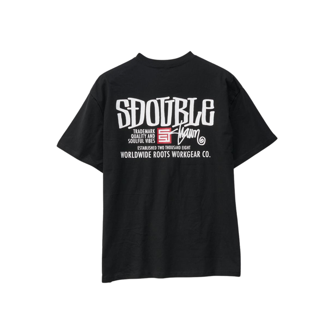 에스더블 워크기어 숏 슬리브 티셔츠 블랙(S/Double Workgear Short Sleeve T-Shirt Black)