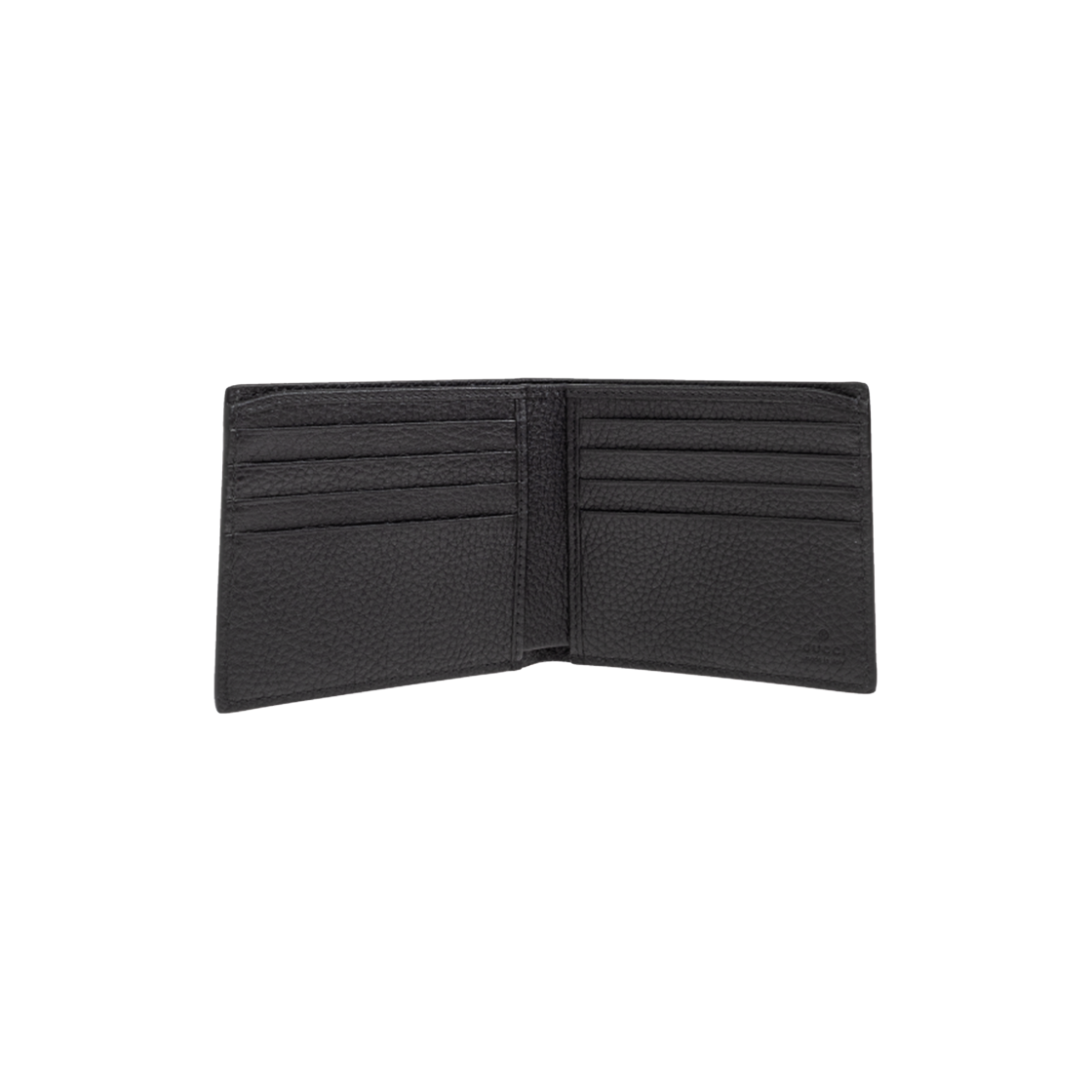 구찌 엠보스 로고 반지갑 블랙(Gucci Embossed Logo Bi-Fold Wallet Black) - 2