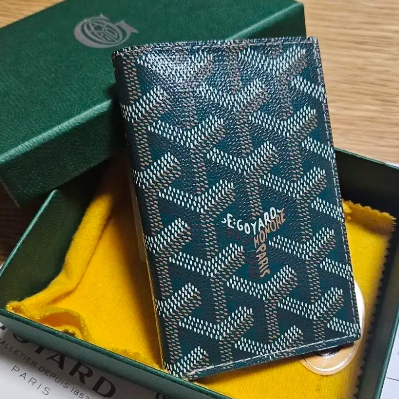 Goyard Saint Pierre Card Holder Green 착용 스타일