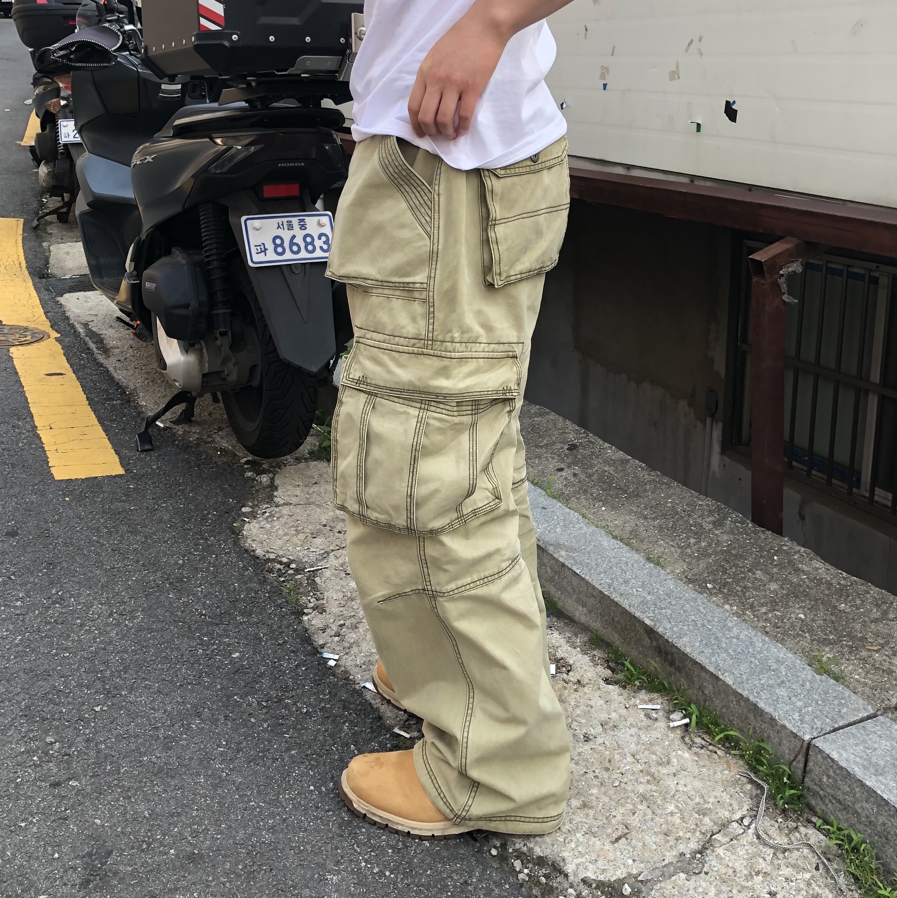 Timberland Premium 6 inch Waterproof Boot Wheat Nubuck - Wide 착용 스타일 - 5