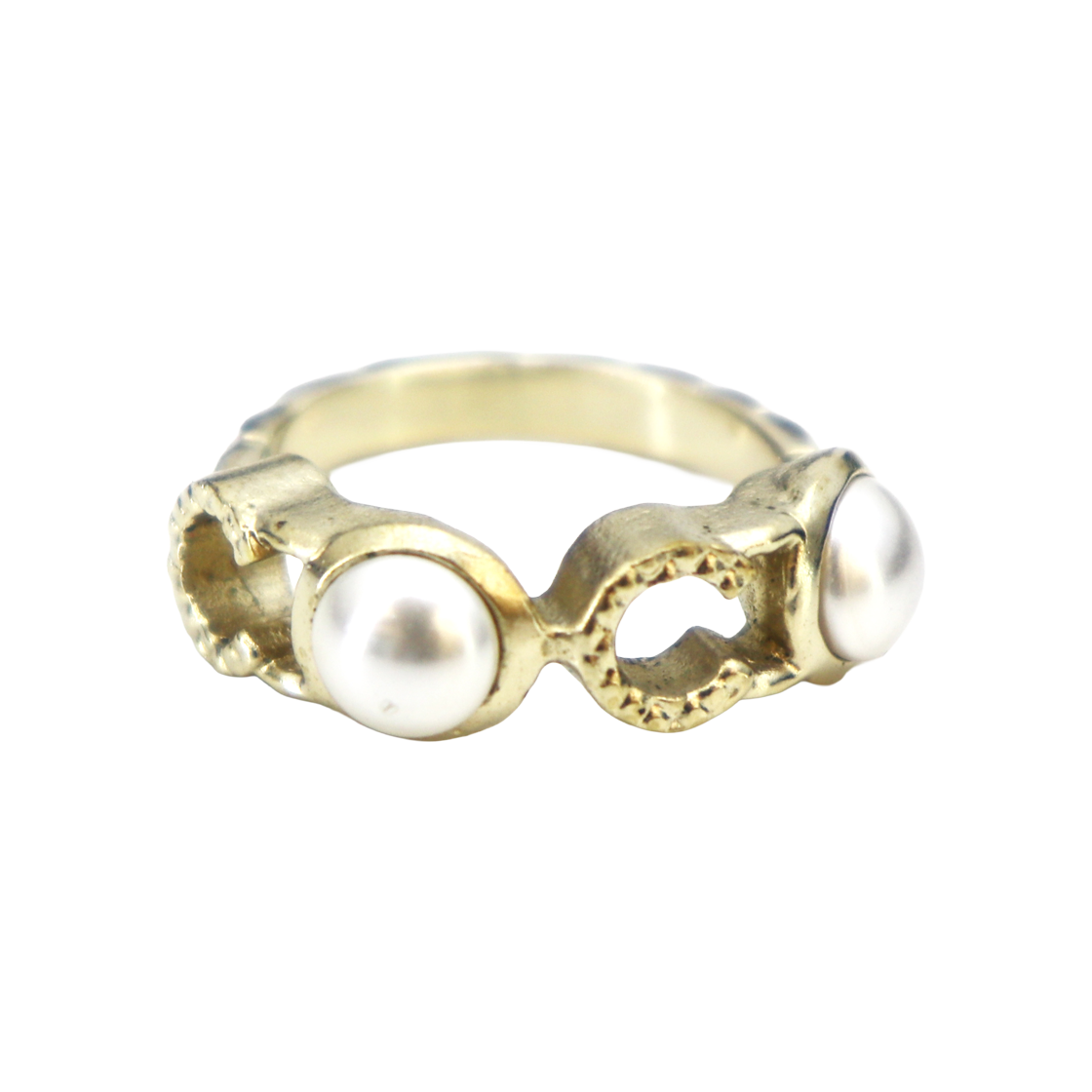 샤넬 펄 COCO 로고 링(Chanel Pearl COCO Logo Ring)