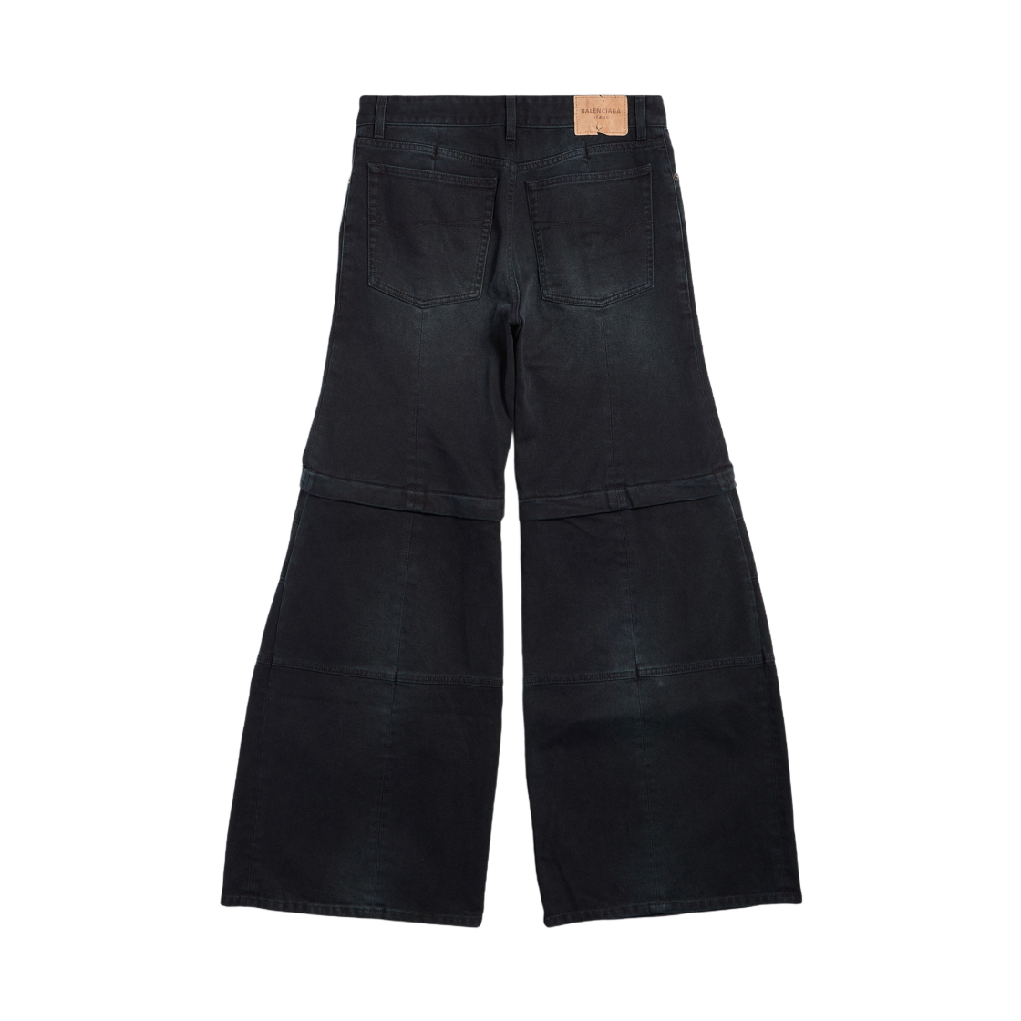 (W) 발렌시아가 플레어 카고 팬츠 블랙((W) Balenciaga Flared Cargo Pants Black) - 2
