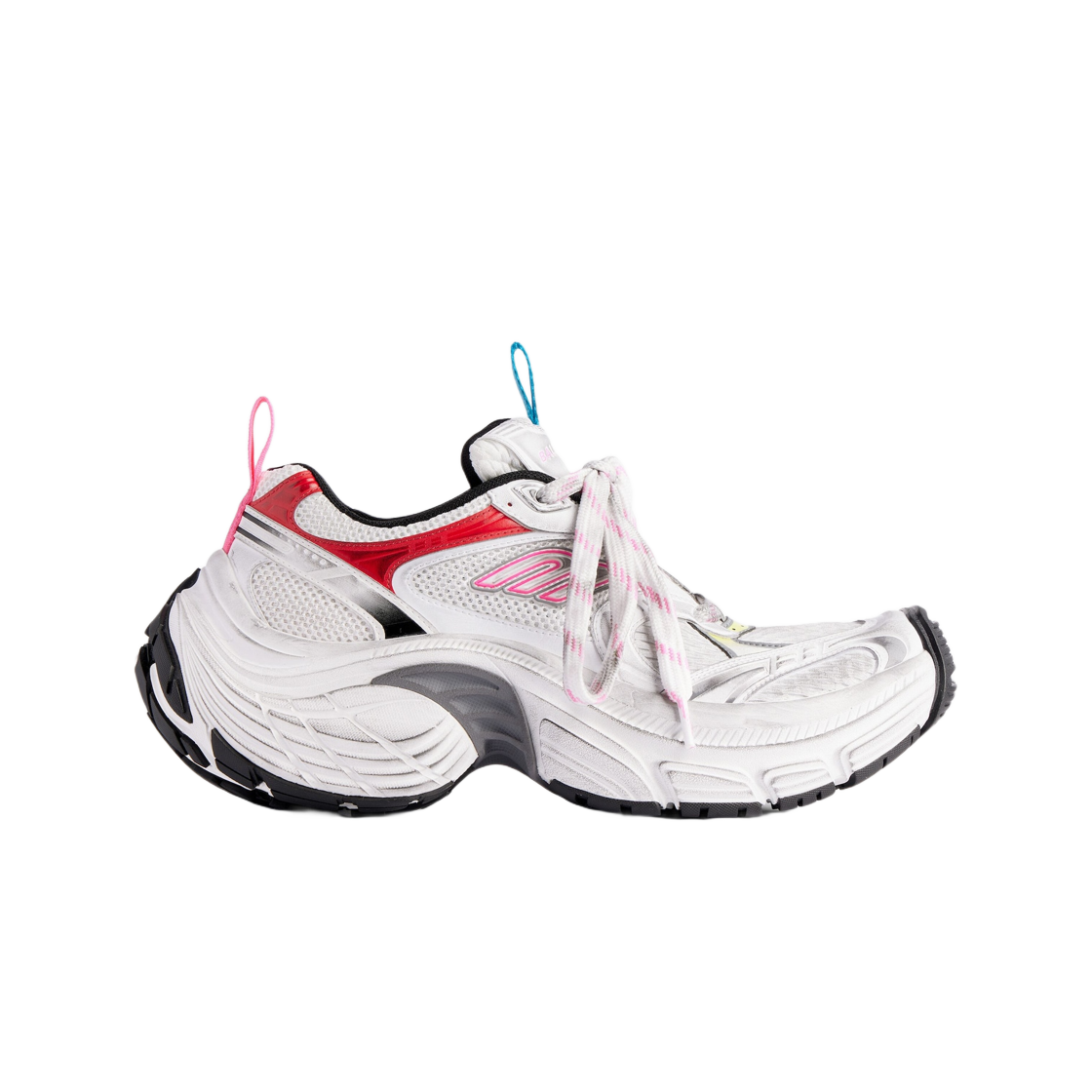 (W) 발렌시아가 6XL 스니커즈 화이트 핑크 멀티컬러 블랙((W) Balenciaga 6XL Sneaker White Pink Multicolored Black) - 1