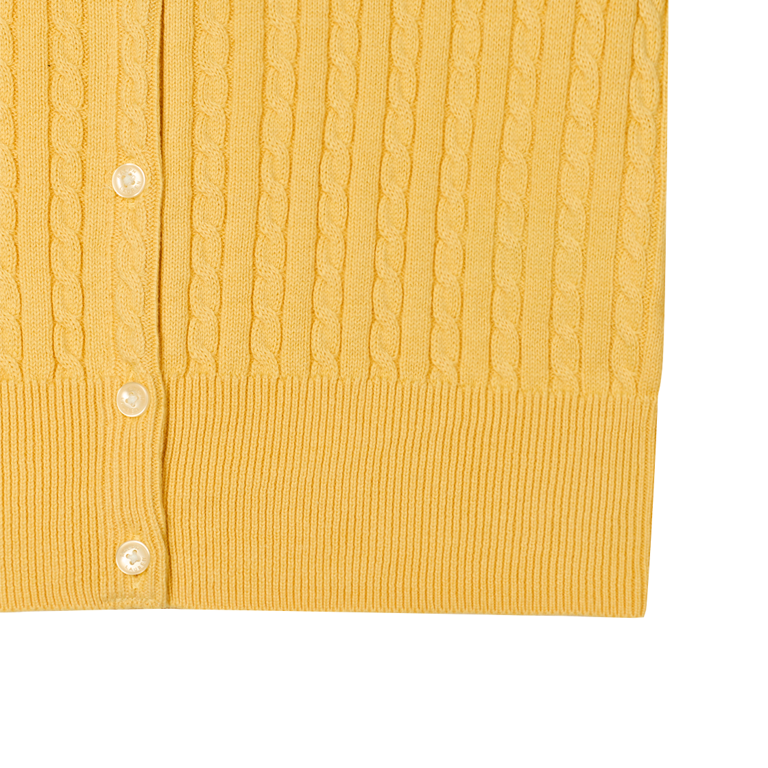KW5CKNCRL58YL [30% 적립] Polo Ralph Lauren Children Mini Cable Cotton Cardigan Banana Peel Laguna Beach Pink - 25FW - #5