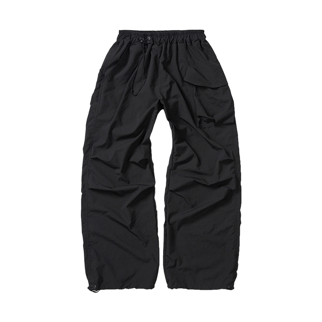 KAT7471 Karactor Packable Parachute Cargo Pants Black