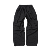 Karactor Packable Parachute Cargo Pants Black
