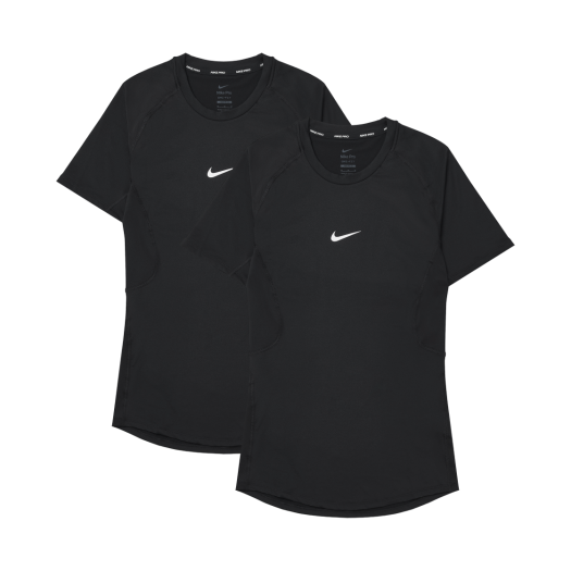Nike Pro Dri-Fit Short Sleeve Fitness Top Black - Asia (Bundle of 2)