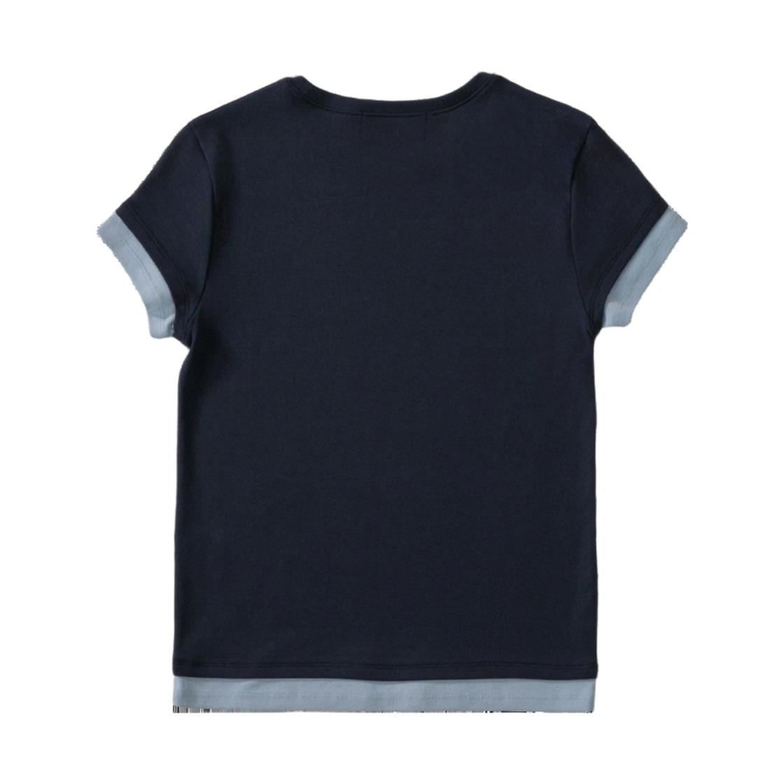실른 더블 업 레이어드 티셔츠 네이비(SLIN Double Up Layered T-Shirts Navy) - 2
