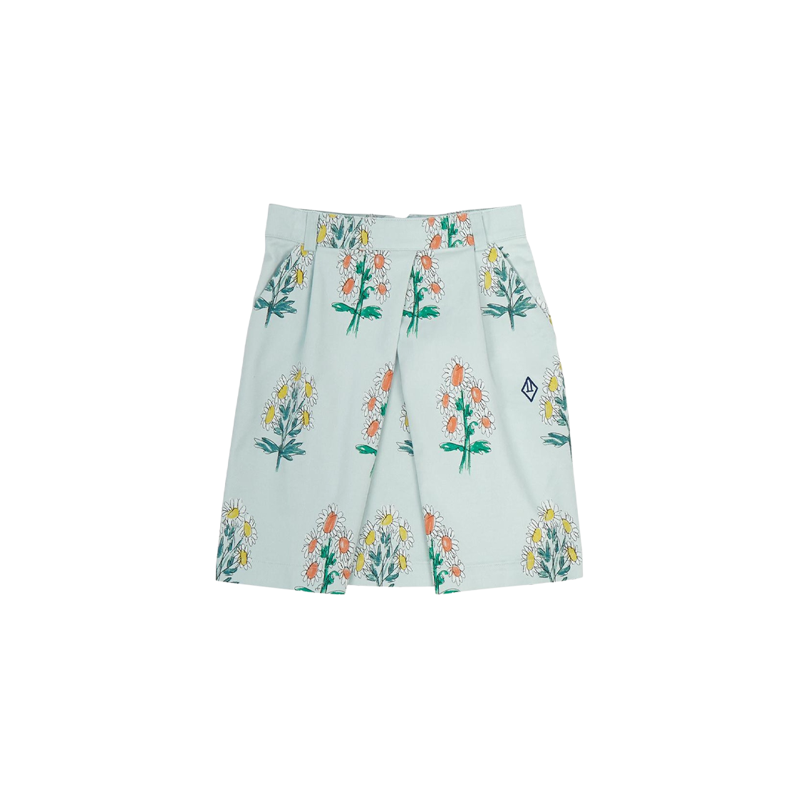 F21133-237-DY (Kids) TAO Salamander Flowers Skirt Blue