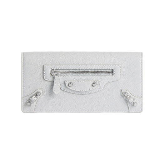 (W) Balenciaga Le City Money Long Wallet Light Grey