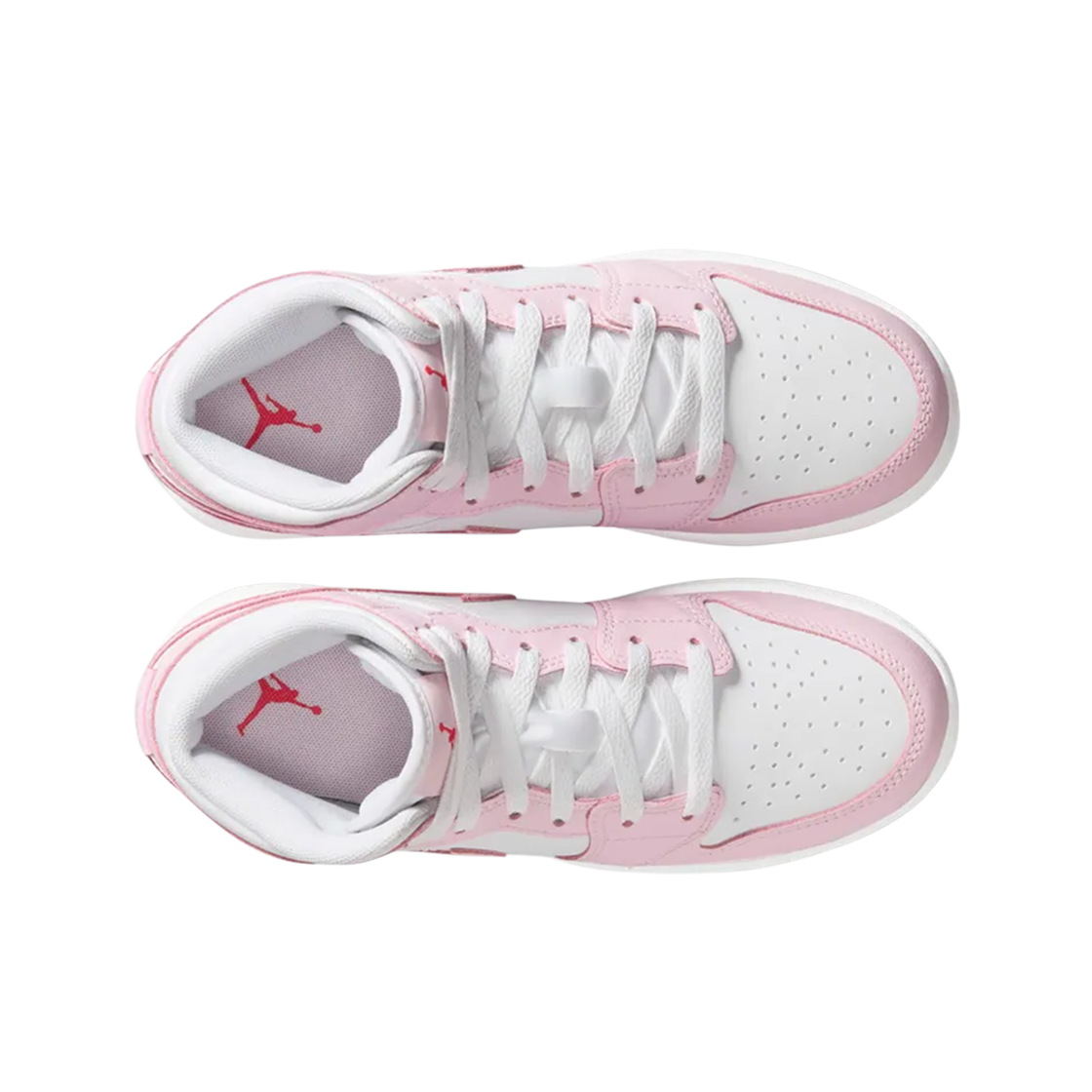 (GS) 조던 1 미드 핑크 폼 파이어 레드((GS) Jordan 1 Mid Pink Foam Fire Red) - 2