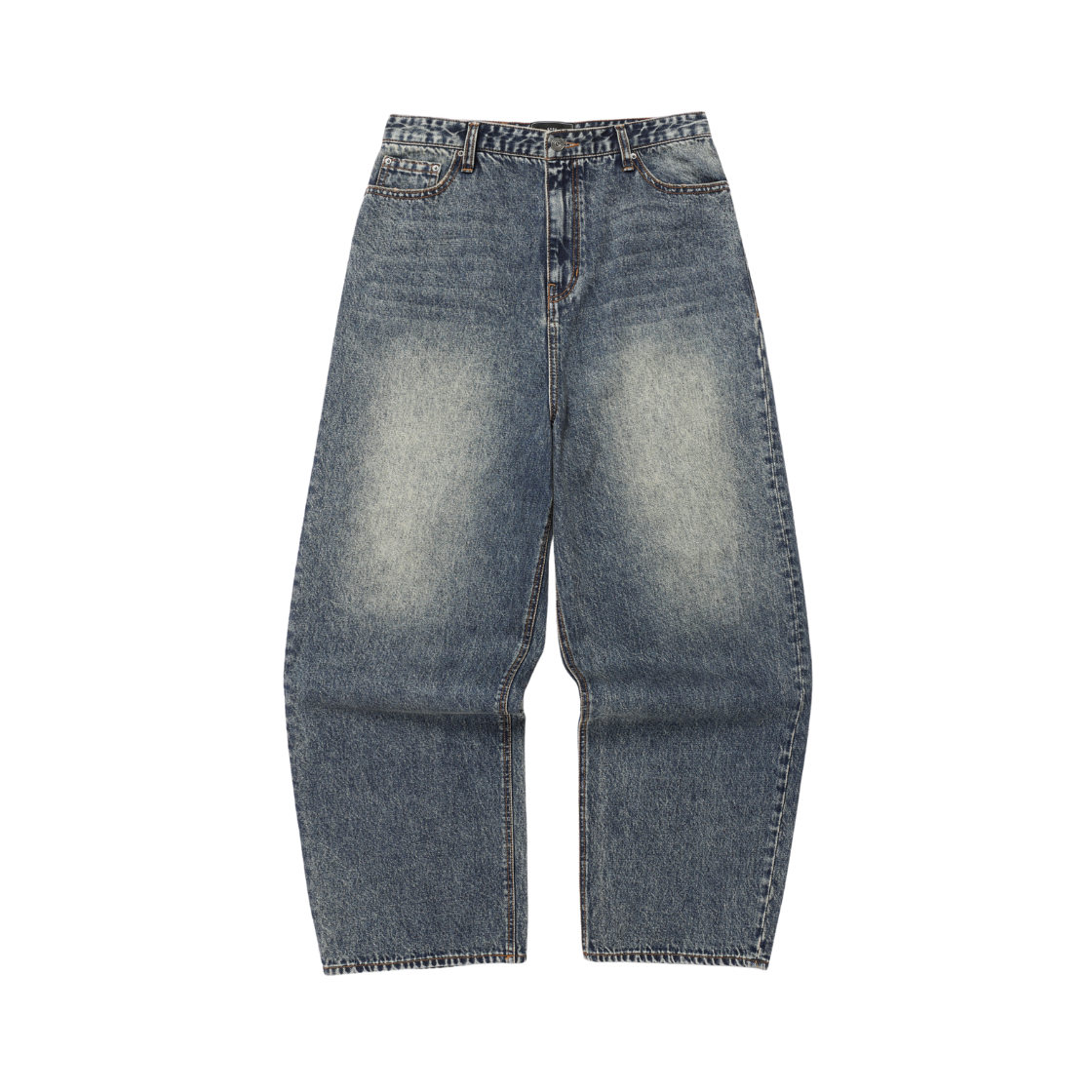 이스트서비스샵 크리즈 워싱 데님 팬츠 인디고