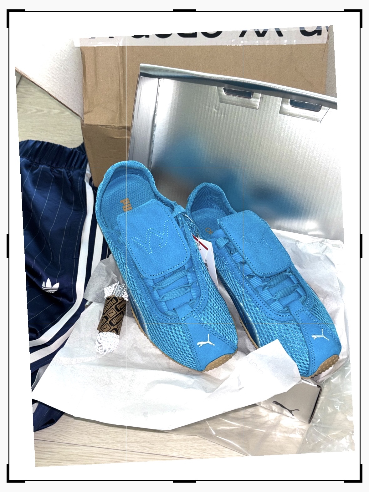 Puma x Open Yy H-street Hyperlink Blue 착용 스타일