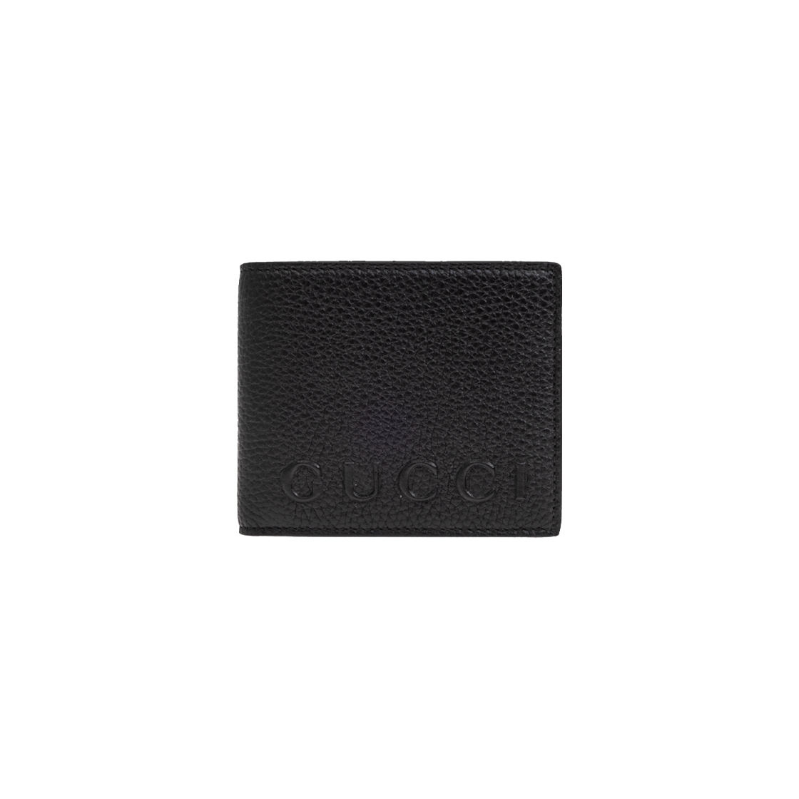 835119-AAE1W-1000 Gucci Embossed Logo Bi-Fold Wallet Black