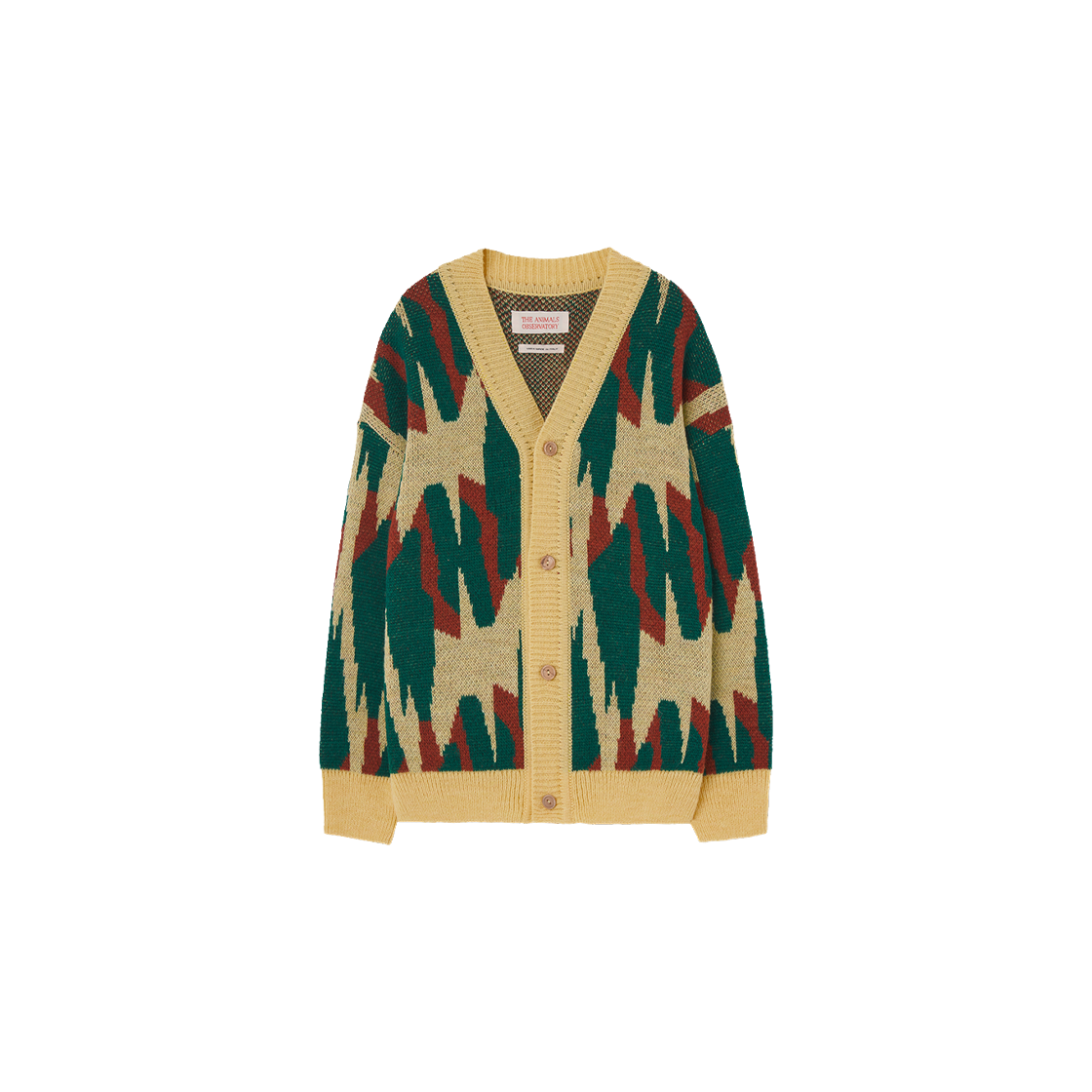 F24076-217-XX (Kids) TAO Racoon Cardigan Yellow