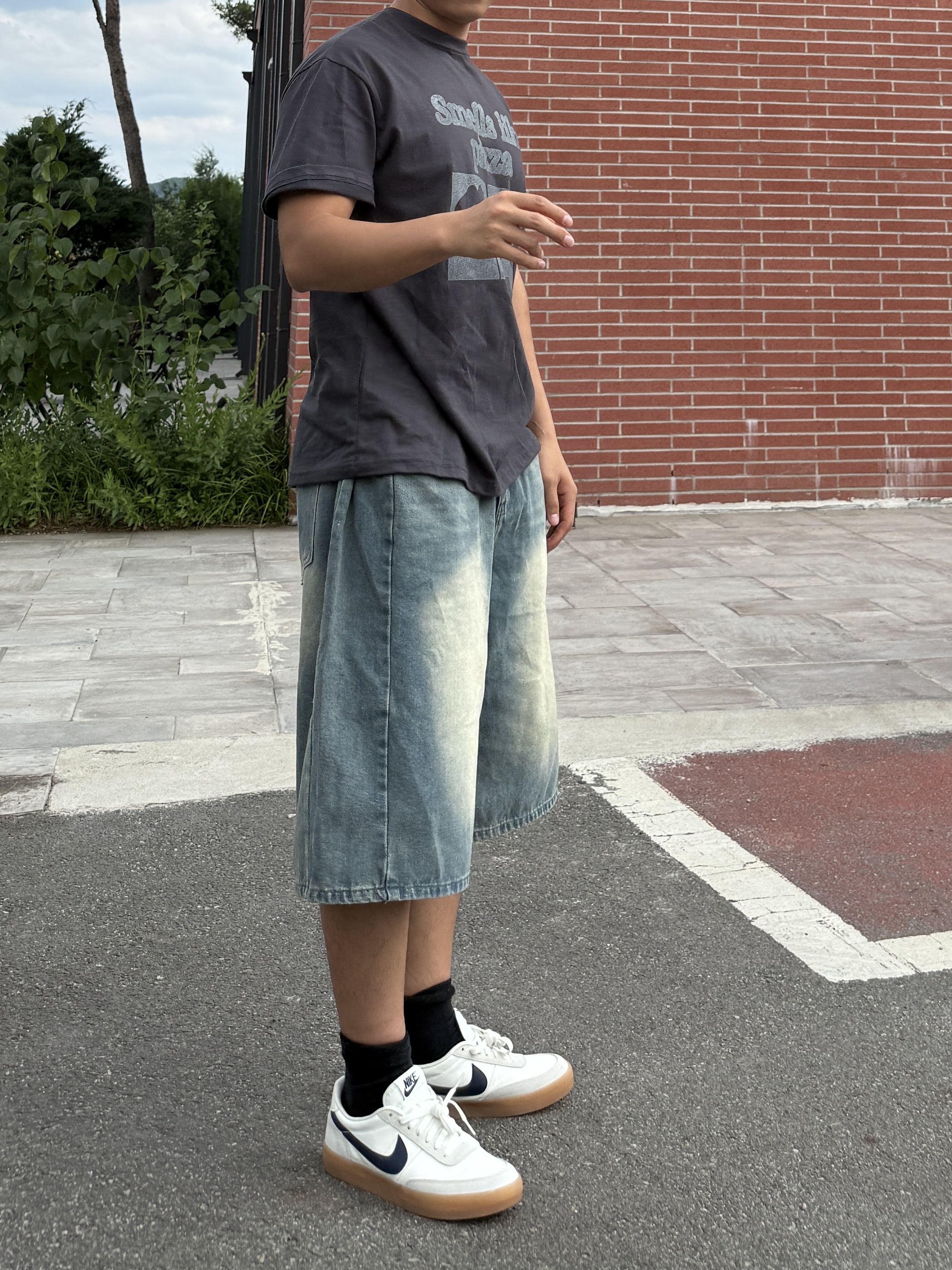 Nike x J.Crew Killshot 2 Sail Midnight Navy 착용 스타일 - 2