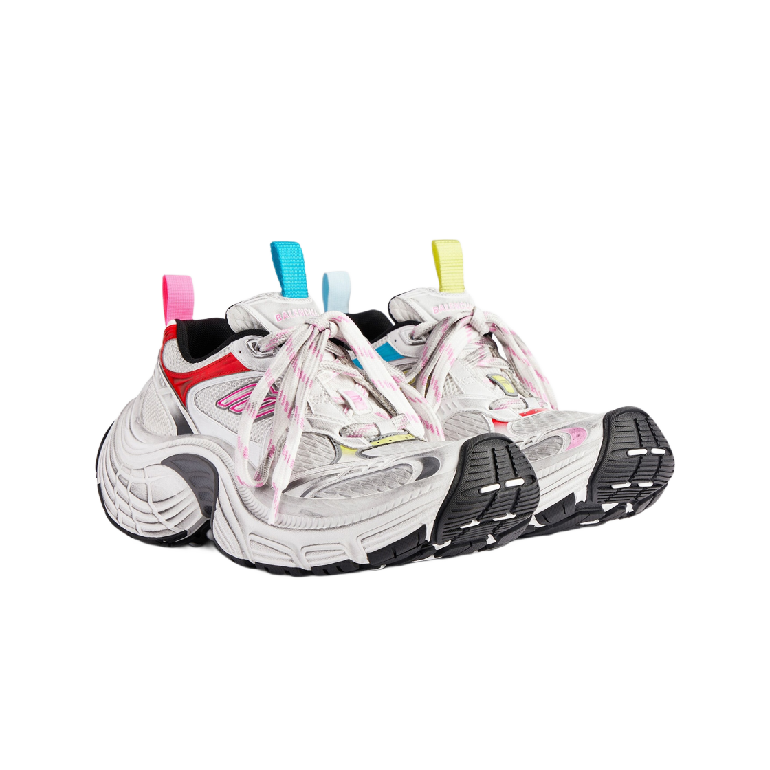 (W) 발렌시아가 6XL 스니커즈 화이트 핑크 멀티컬러 블랙((W) Balenciaga 6XL Sneaker White Pink Multicolored Black) - 2