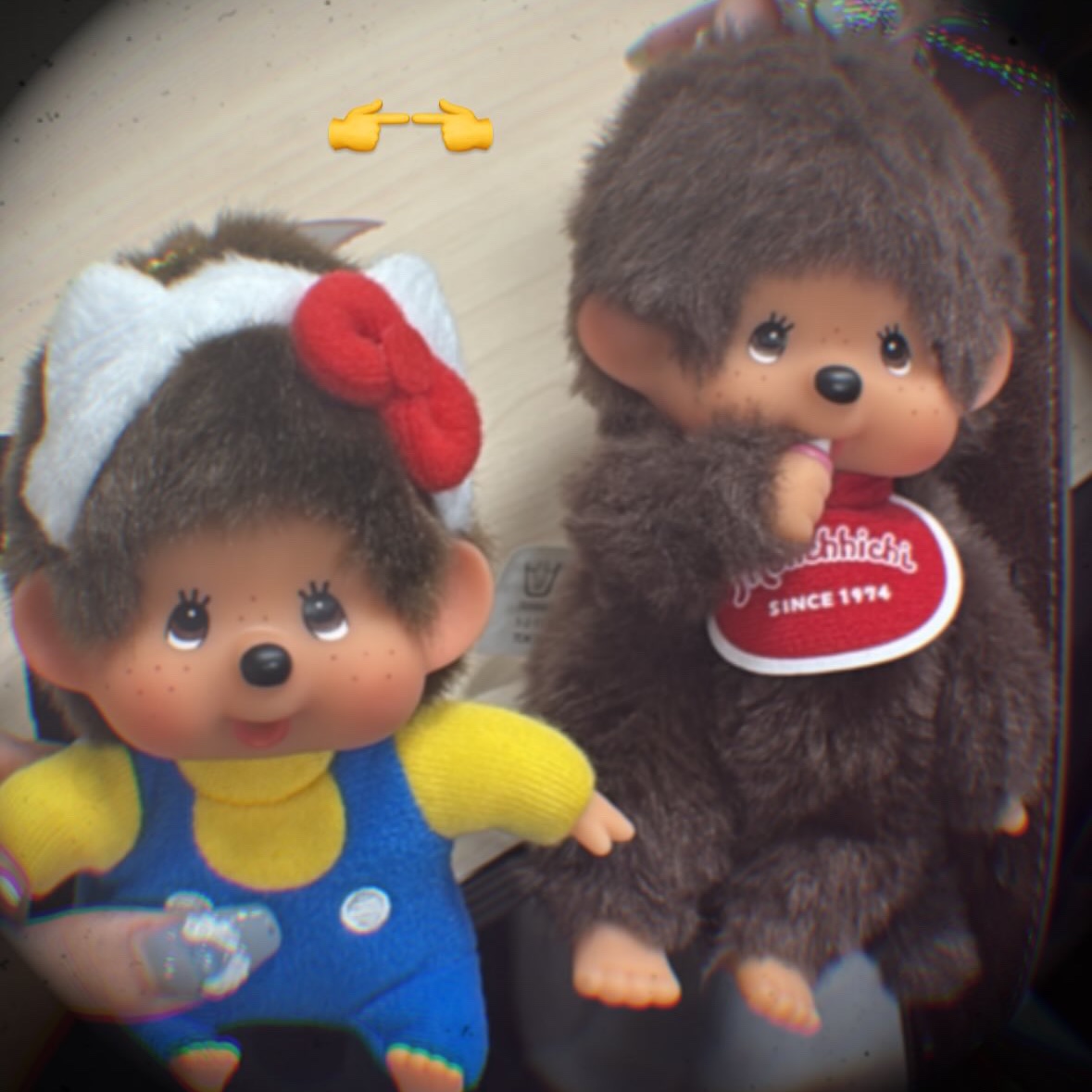 Monchhichi SS Boy Key Chain Brown 착용 스타일