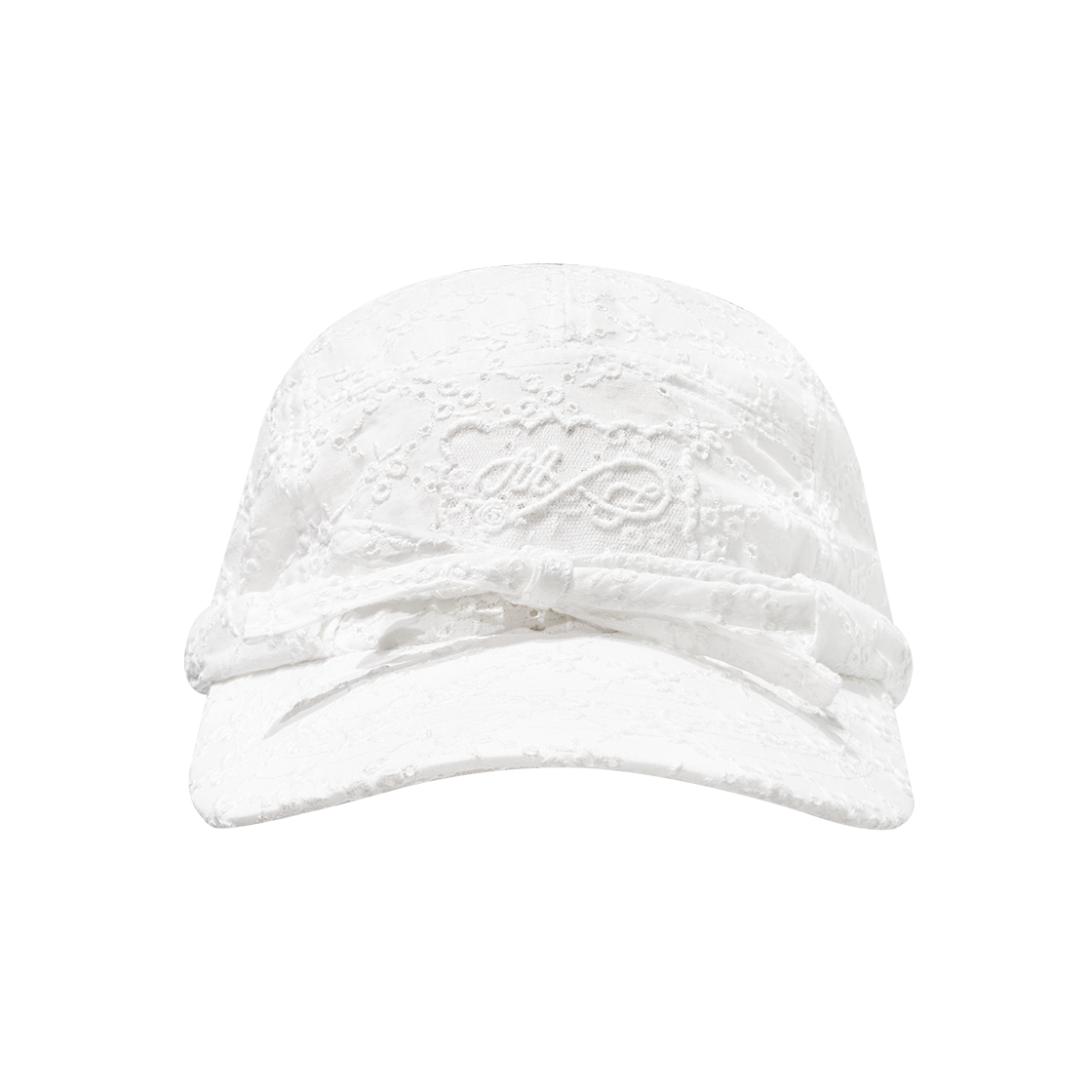 MF2536HT001MWHFR Margarin Fingers Lace Label Camp Cap White