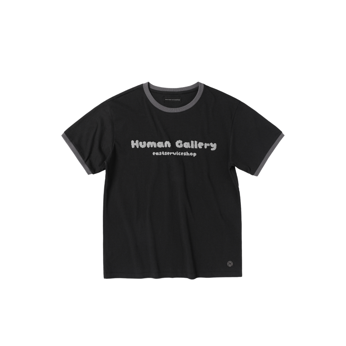 HERSCTH302BKA eastserviceshop ESS Logo Ringer Half T-Shirt Black