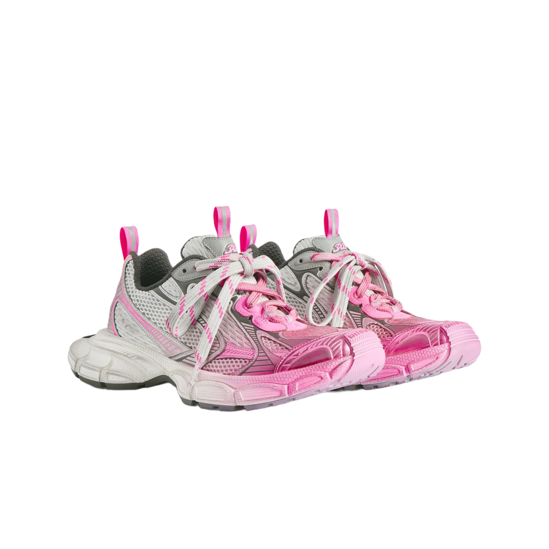 (W) 발렌시아가 3XL 토 스프레이 스니커즈 그레이 핑크 다크 그레이((W) Balenciaga 3XL Toe Spray Sneaker Grey Pink Dark Grey) - 2