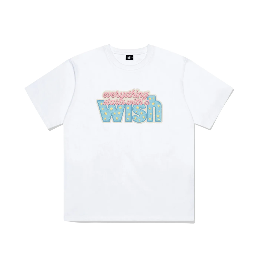 P251OTS052WH pagesiisii Pastel Wish Print Short Sleeve T-shirt White