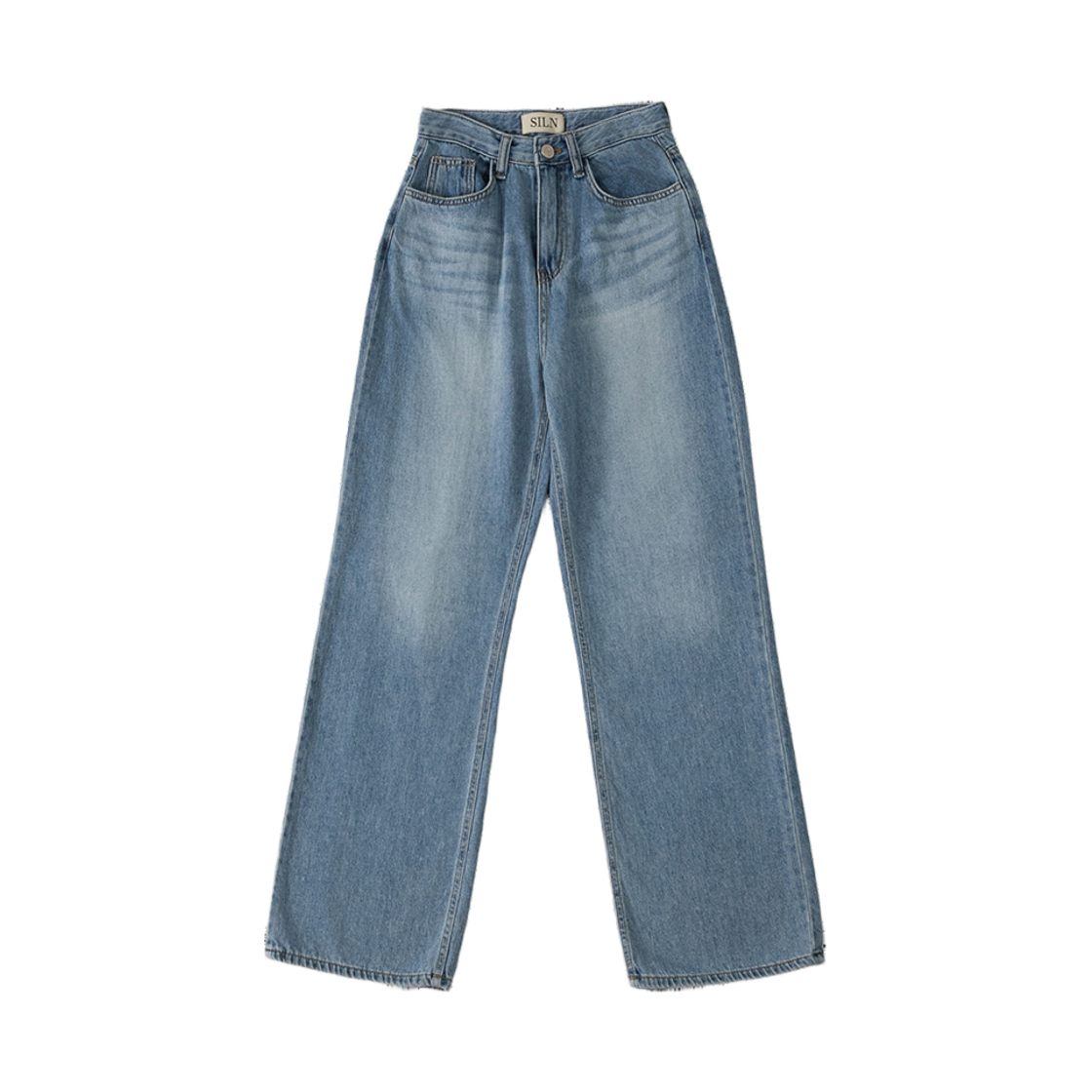 실른 하이웨이스트 클래식 데님 블루(SLIN High-Waist Classic Denim Blue)
