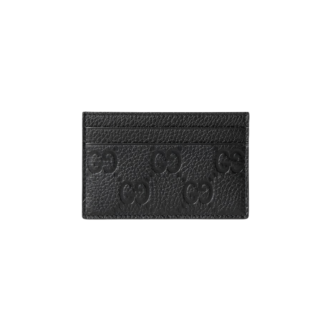 구찌 임프린트 카드 케이스 블랙(Gucci Imprint Card Case Black) - 1