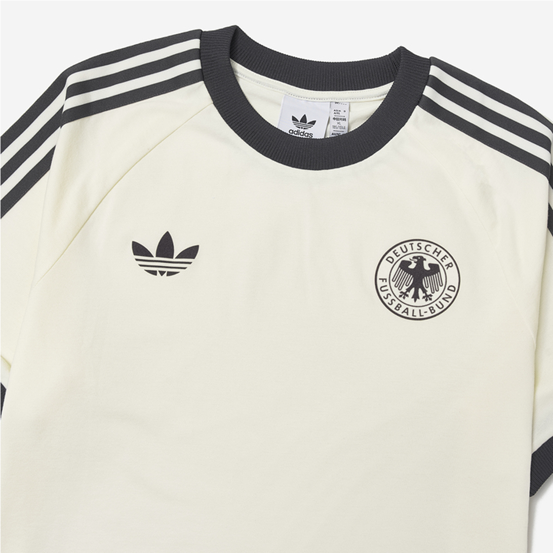 아디다스 독일 아디컬러 클래식 삼선 티셔츠 오프 화이트 - KR 사이즈 (2개 번들)(Adidas German Adicolor Classic 3-Stripes T-Shirt Off White - KR Sizing (Bundle of 2)) - 4