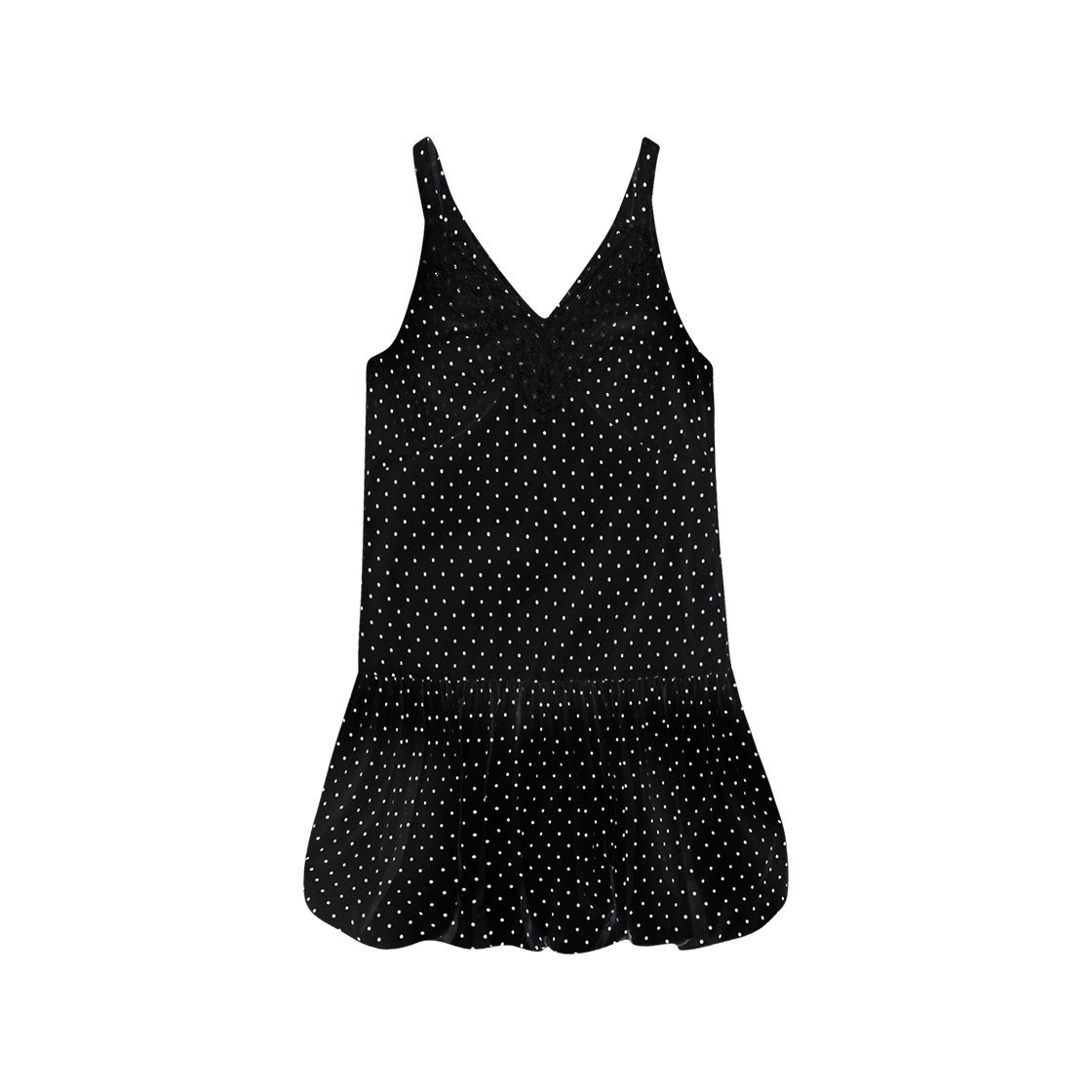 MF2536OP003MBBFR Margarin Fingers Dot Balloon One Piece Black