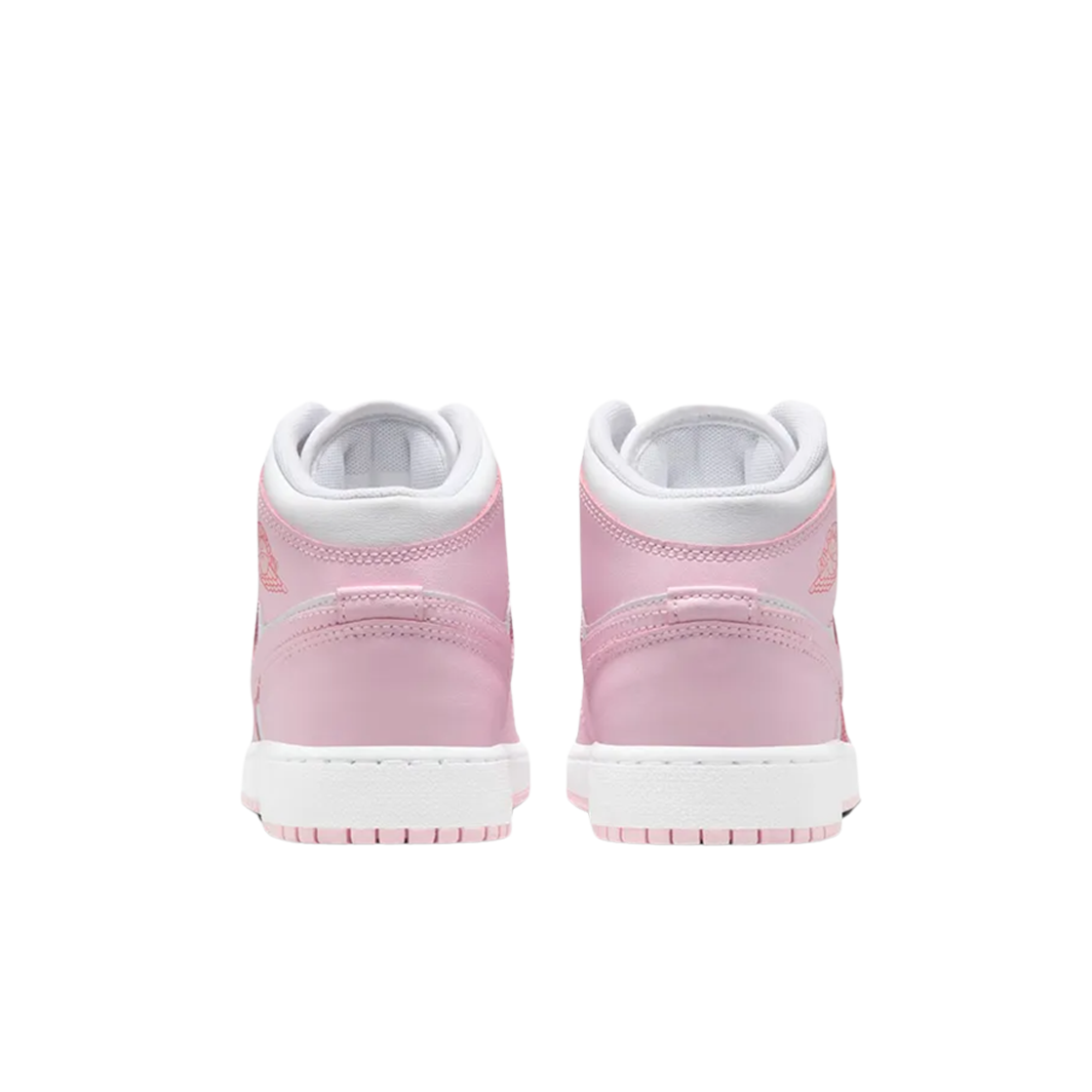 (GS) 조던 1 미드 핑크 폼 파이어 레드((GS) Jordan 1 Mid Pink Foam Fire Red) - 3