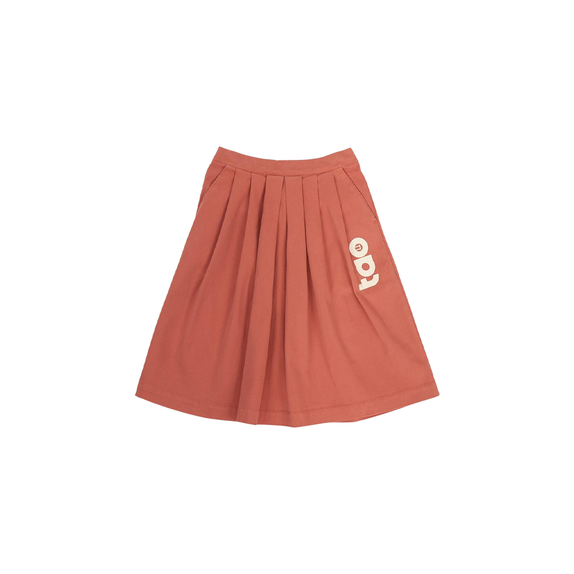 F21132-121-FN (Kids) TAO Cat Logo Skirt Red