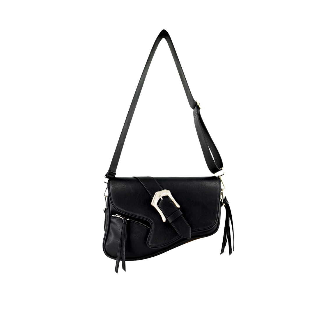 이우가마카라스 범피 버클 홀스터 백 블랙(Iugamakaras Bumpy Buckle Holster Bag Black)