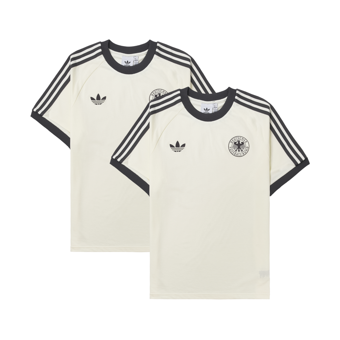 아디다스 독일 아디컬러 클래식 삼선 티셔츠 오프 화이트 - KR 사이즈 (2개 번들)