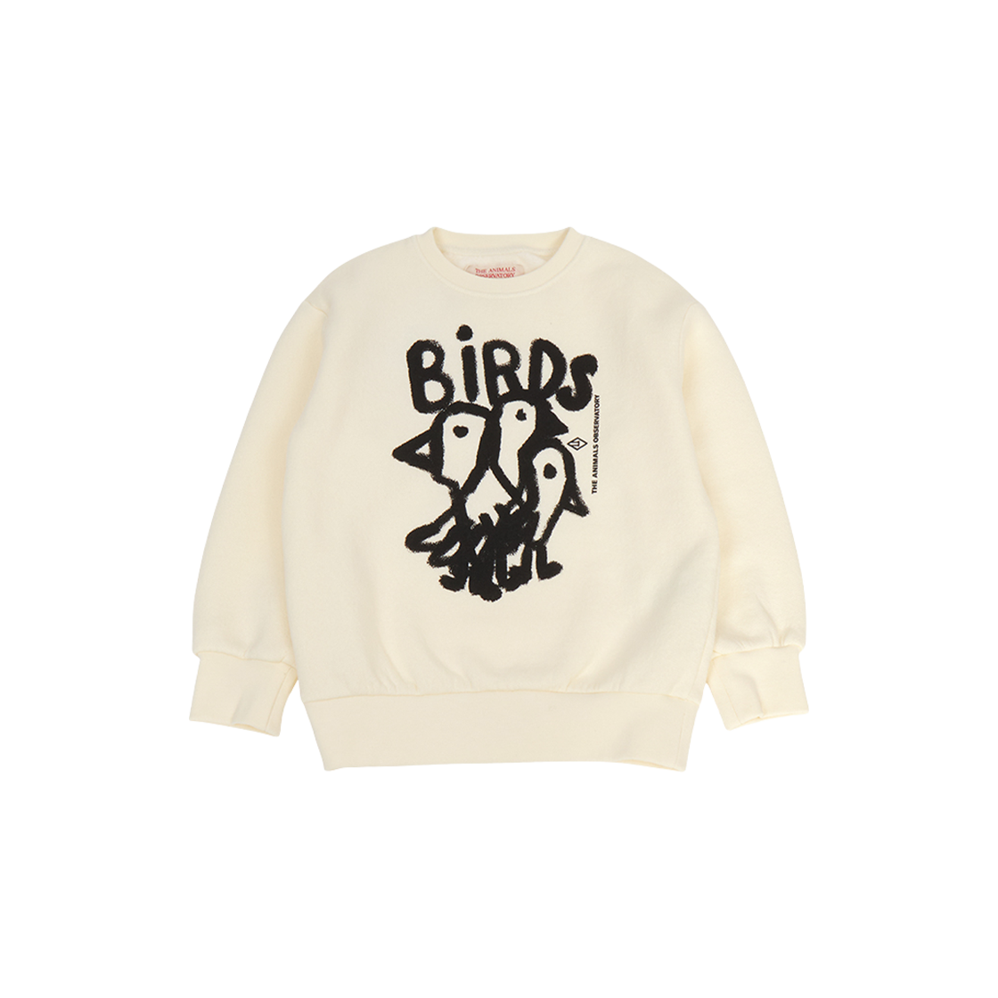 F24022-221-FT (Kids) TAO Birds Fleece Sweatshirt White