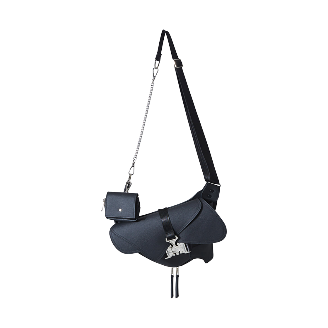이우가마카라스 트리플 커버드 크로우 버클백 블랙(Iugamakaras Triple Covered Crow Buckle Bag Black)