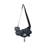 Iugamakaras Triple Covered Crow Buckle Bag Black