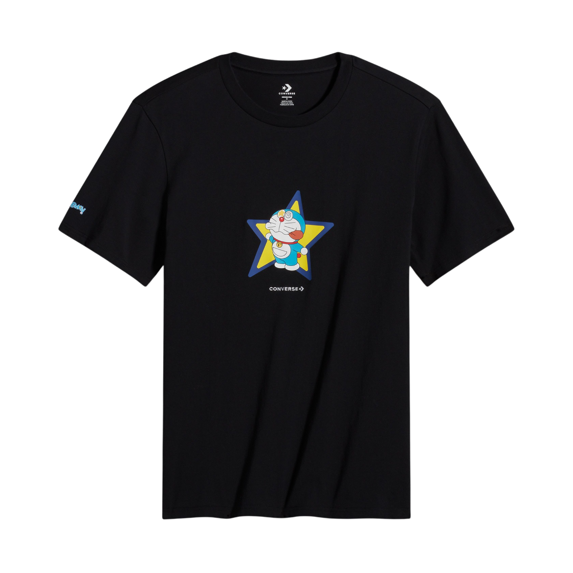 컨버스 x 도라에몽 그래픽 티셔츠 블랙(Converse x Doraemon Graphic T-Shirt Black)