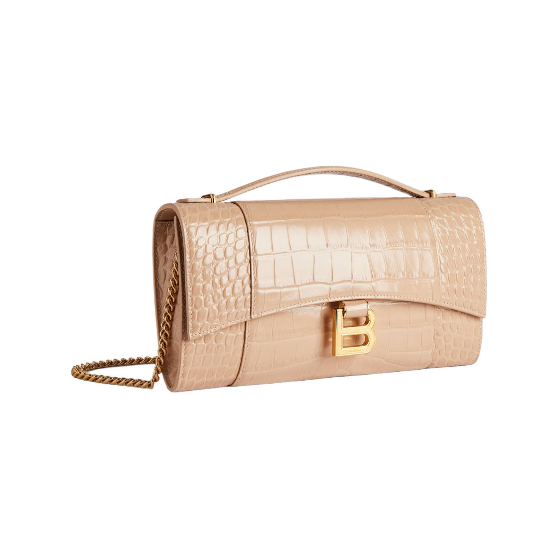 발렌시아가 아워글래스 포쉐트 체인 누드(Balenciaga Hourglass Pochette with Chain Nude) - 2