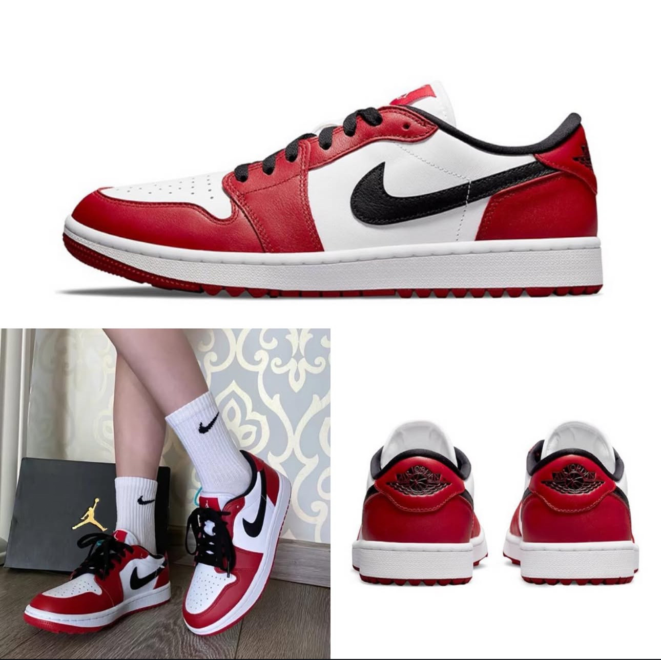 Jordan 1 Low Golf Chicago 착용 스타일 - 4