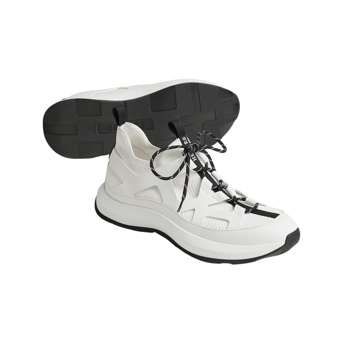 에르메스 카타나 스니커즈 니트 카프스킨 & 블랑(Hermes Katana Sneakers Knit Calfskin & Blanc) - 2