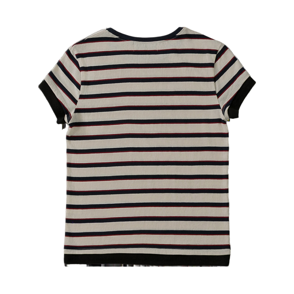 SN25LTS03 SLIN Double Up Striped Layered T-Shirts Ivory - #2