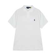 [10%적립] Polo Ralph Lauren Custom Slim Fit Mesh Polo Shirt White - 25FW