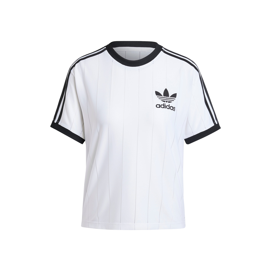 JG1534 (W) Adidas Adicolor 3-Stripes Pinstripe T-Shirt White - KR Sizing
