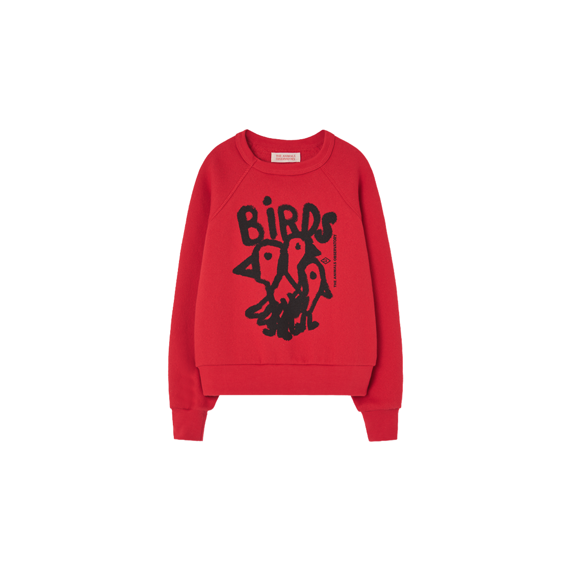 F24023-185-FT (Kids) TAO Birds Fleece Sweatshirt Red