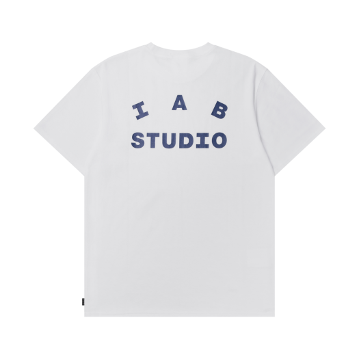★送料 関税込★IAB Studio★IAB Studio T-Shirt White Burgundy 아이앱 스튜디오 티셔츠 화이트 버건디 | IAB Studio | KREAM